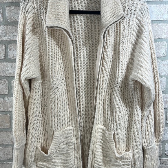 Anthropologie Pilcro Zip-up Longline Cardigan- Size S - Picture 7 of 10